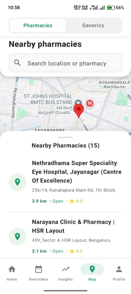 Pharmacy Map